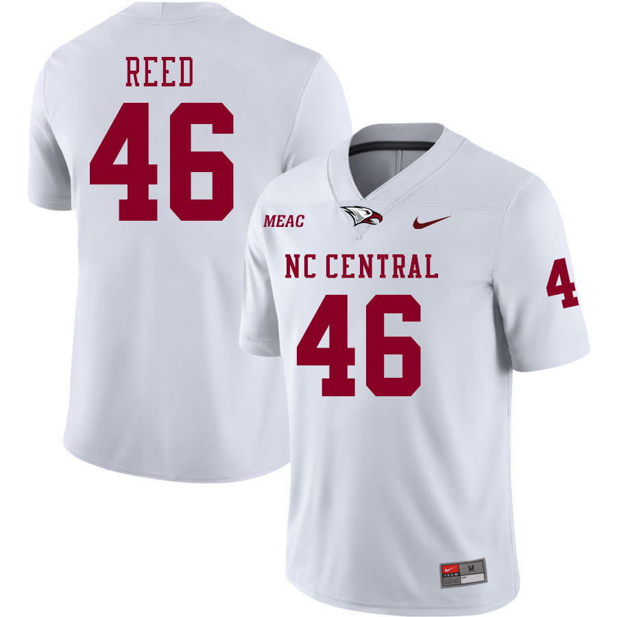Men-Youth #46 Malcolm Reed North Carolina Central Eagles 2023 College Football Jerseys Stitched-Whit
